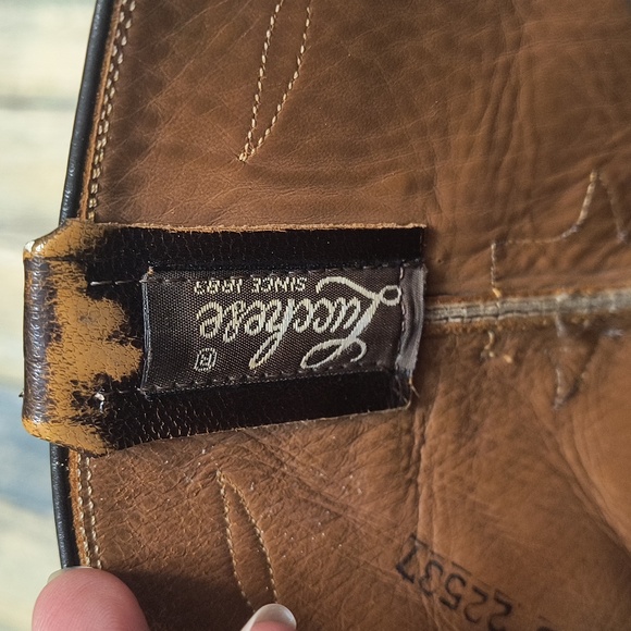 Lucchese Dark Brown Devin Boots Size 9.5 - Picture 5 of 13